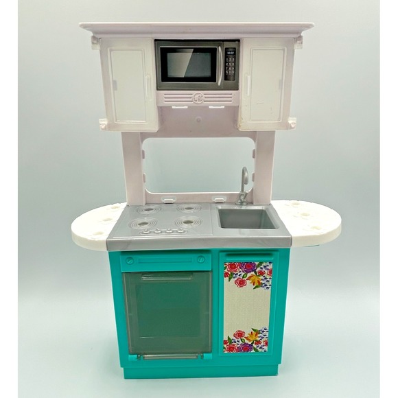 Barbie Other - Barbie The Pioneer Woman Kitchen Stove Sink‎ Microwave Cabinets only Playset